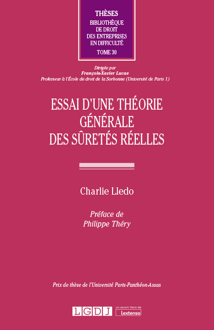 Kniha Essai d’une théorie générale des sûretés réelles Lledo