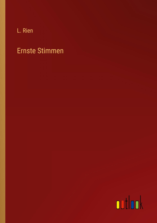 Kniha Ernste Stimmen L. Rien