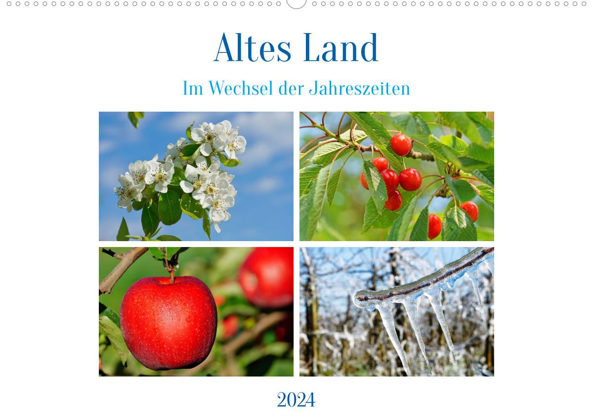 Календар/тефтер Altes Land im Wechsel der Jahreszeiten (Wandkalender 2024 DIN A2 quer) Martina Fornal