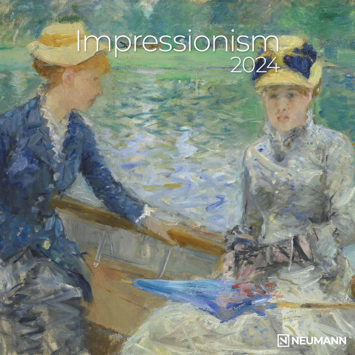 Kalendár/Diár Impressionism 2024 - Wand-Kalender - Borschüren-Kalender - 30x30 - 30x60 geöffnet - Kunst-Kalender 