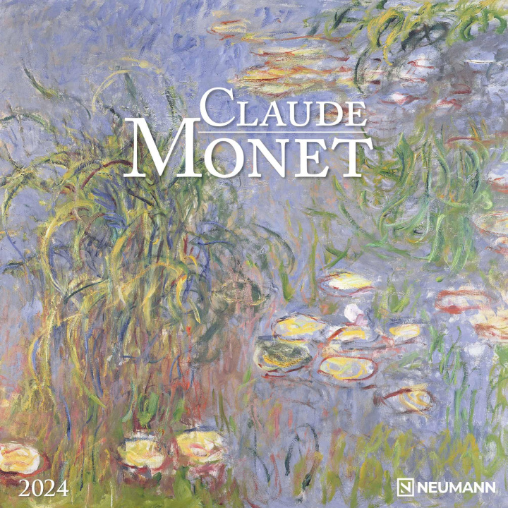 Kalendár/Diár Claude Monet 2024 - Wand-Kalender - Broschüren-Kalender - 30x30 - 30x60 geöffnet - Kunst-Kalender 