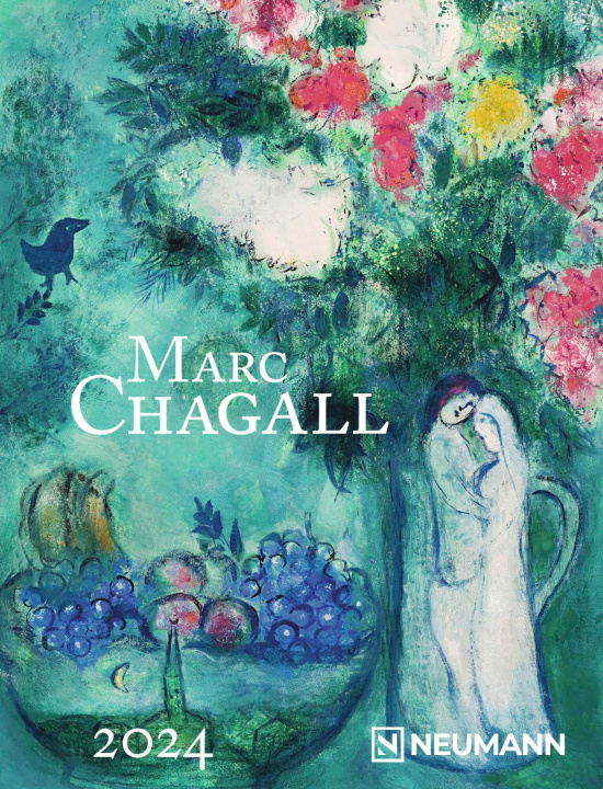 Książka Marc Chagall 2024 - Diary - Buchkalender - Taschenkalender - Kunstkalender - 16,5x21,6 