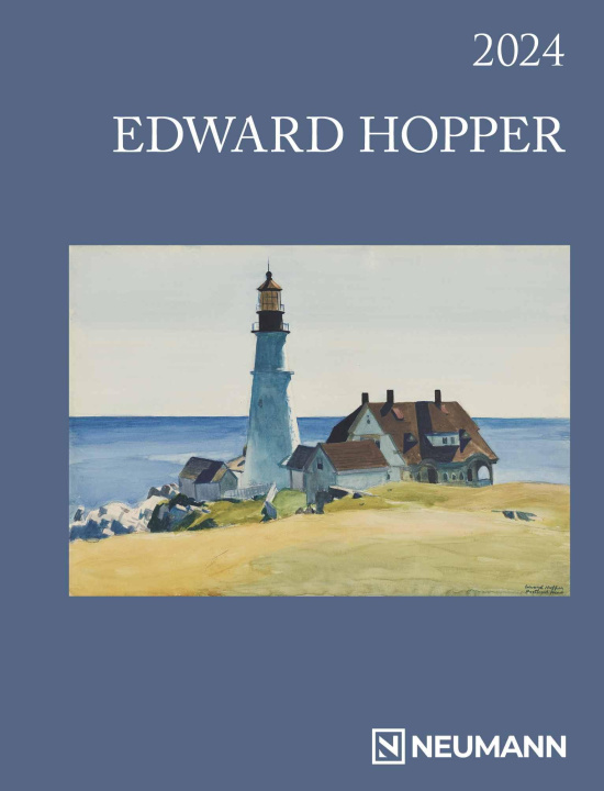 Carte Edward Hopper 2024 - Diary - Buchkalender - Taschenkalender - Kunstkalender - 16,5x21,6 