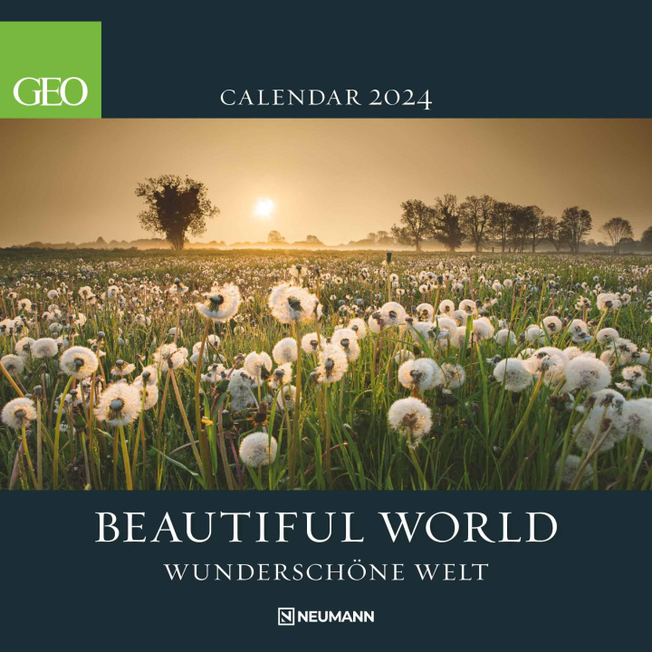 Календар/тефтер GEO Beautiful World 2024 - Wand-Kalender - Natur-Kalender - Broschüren-Kalender - 30x30 - 30x60 geöffnet 