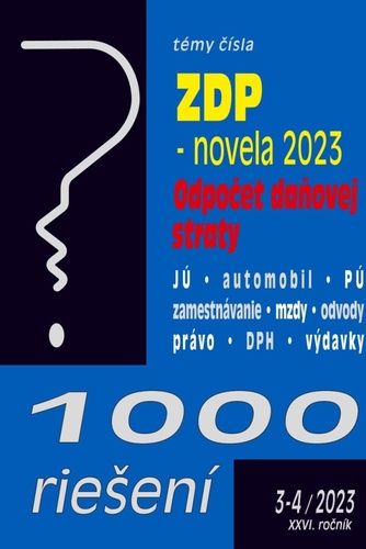 Kniha 1000 riešení 3-4/2023 – Zákon o dani z príjmov 