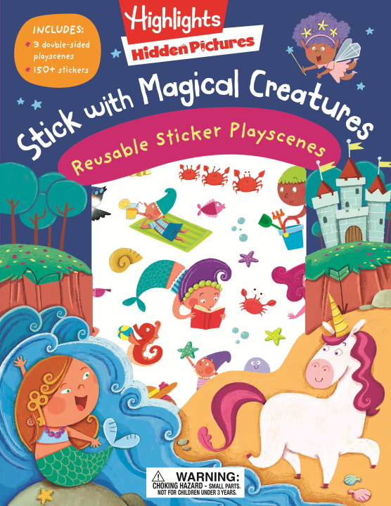 Könyv Stick with Magical Creatures Reusable Sticker Playscenes 