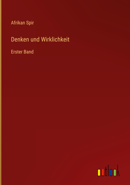 Kniha Denken und Wirklichkeit Afrikan Spir