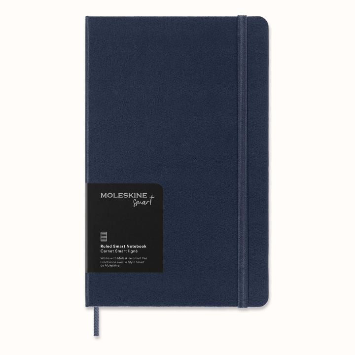 Buch Moleskine Smart Notizbücher, Large/A5, Liniert, Fester Einband, Saphir 