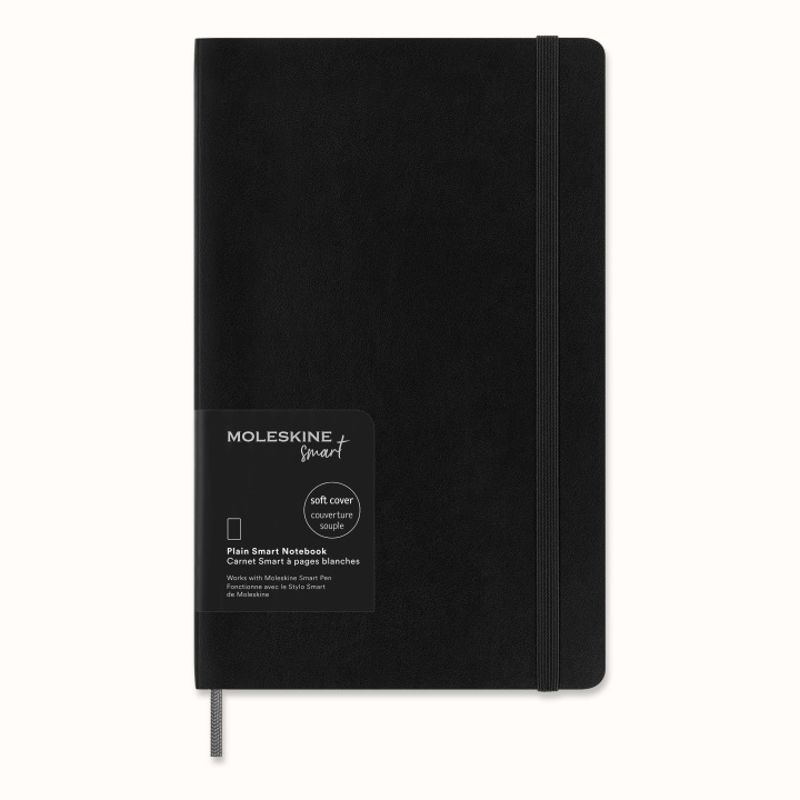 Carte Moleskine Smart Notizbücher, Large/A5, Blanko, Weicher Einband, Schwarz 