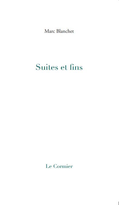 Carte Suites et fins Marc "Elvis" Priestley
