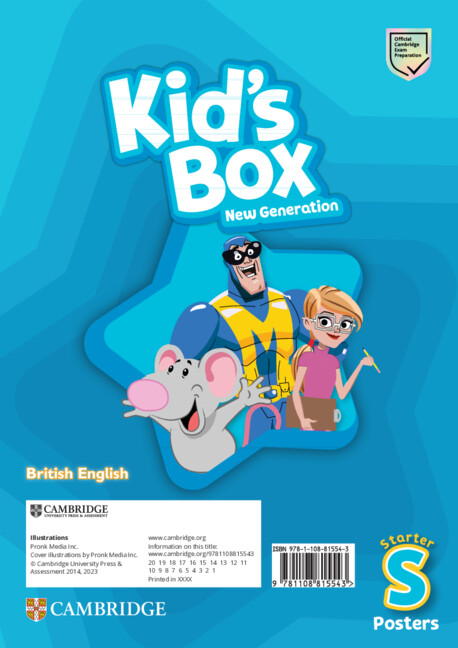 Printed items Kid's Box New Generation Starter Posters British English Caroline Nixon