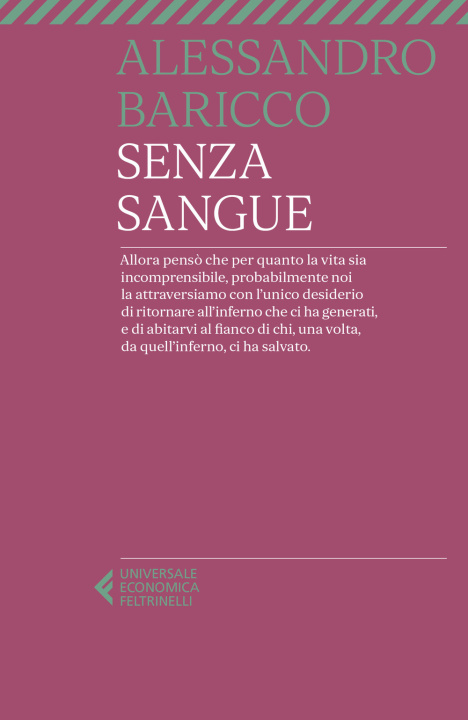 Libro Senza sangue Alessandro Baricco