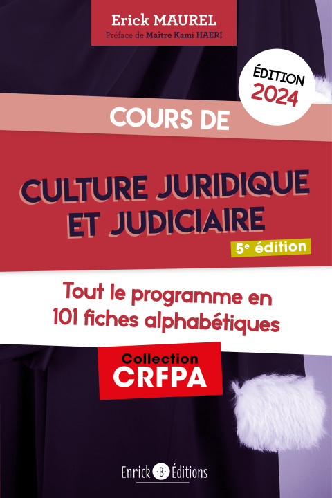 Kniha Cours de culture juridique et judiciaire 2024 Maurel