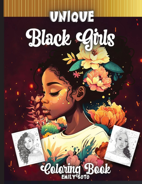 Kniha Unique Black Girls Coloring Book 