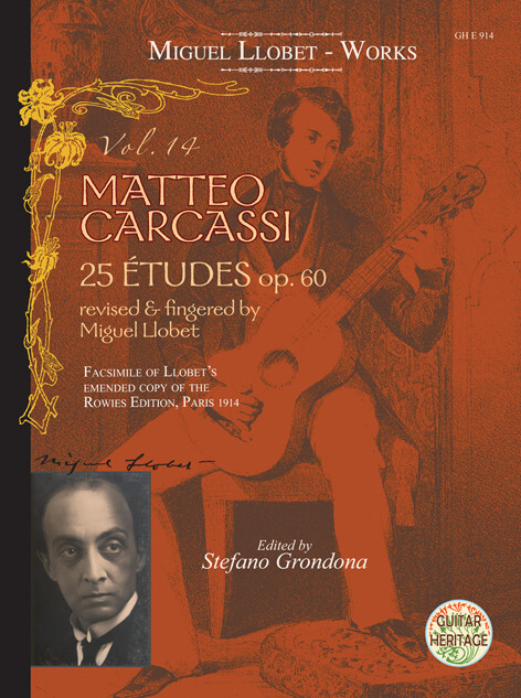 Materiale tipărite Llobet Guitar Works Vol. 14 - Carcassi Studies op. 60 