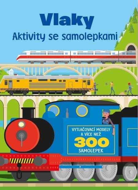 Kniha Vlaky Aktivity se samolepkami 