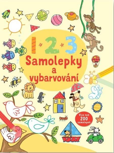 Książka 123 Samolepky a vybarvovaní 