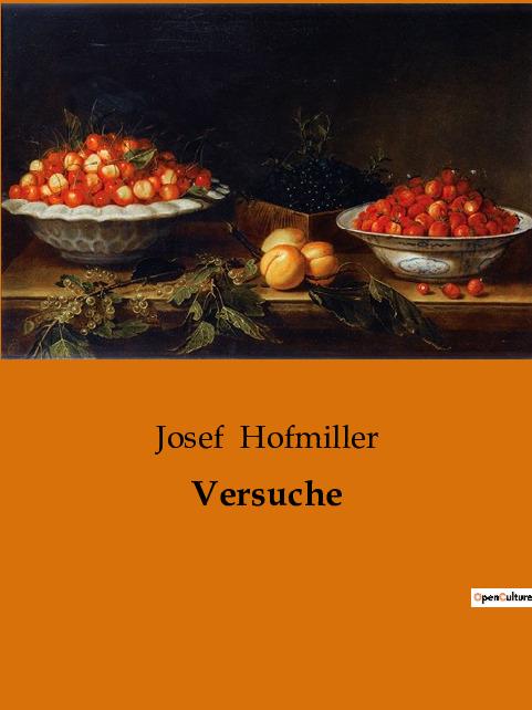 Knjiga Versuche Hofmiller