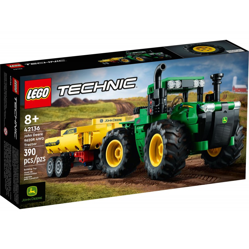 Audio LEGO Technic. Traktor John Deere 9620R 4WD 42136 