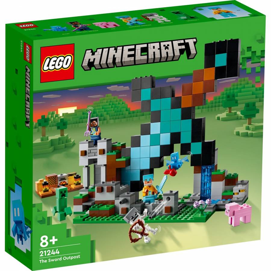 Hanganyagok LEGO Minecraft. Bastion miecza 21244 