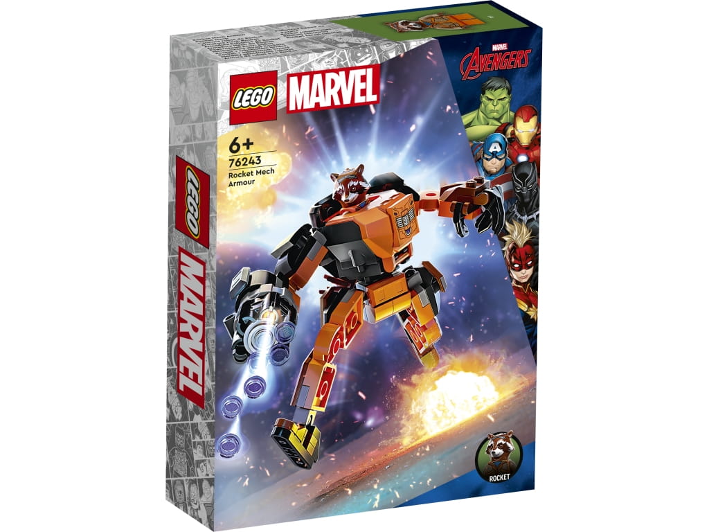 Audio LEGO Super Heroes. Mechaniczna zbroja Rocketa 76243 