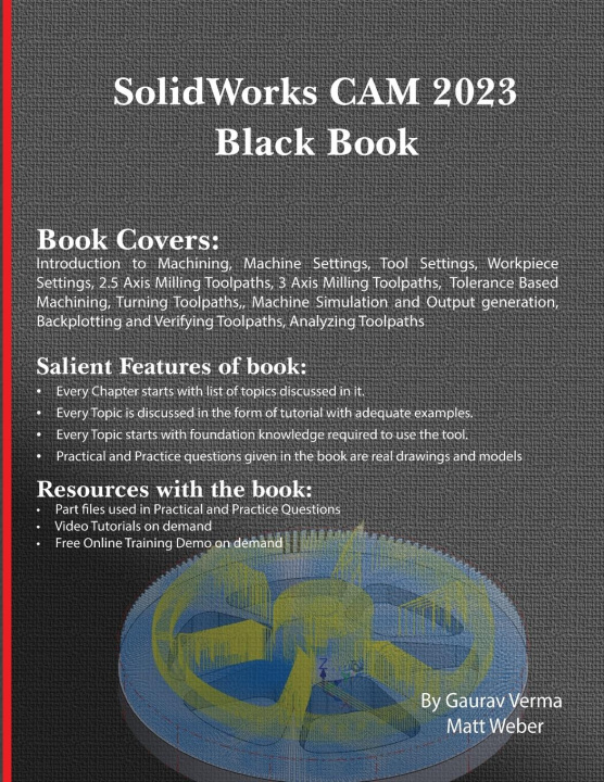 Kniha SolidWorks CAM 2023 Black Book Matt Weber