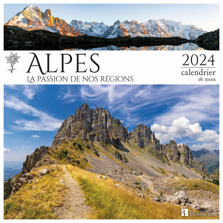 Naptár/Határidőnapló Calendrier Alpes 2024 