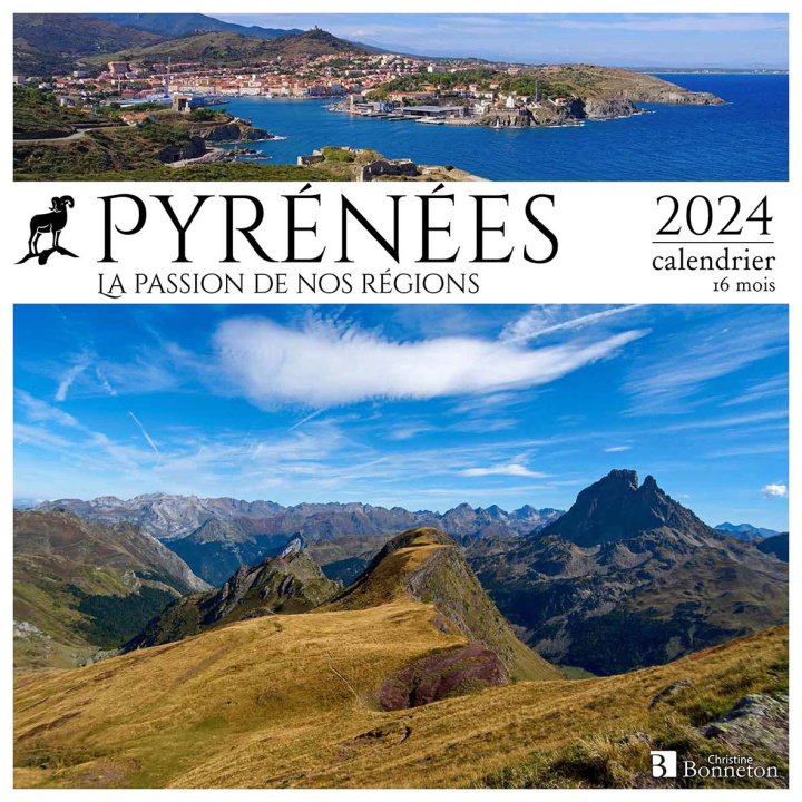 Kalendár/Diár Calendrier Pyrénées 2024 