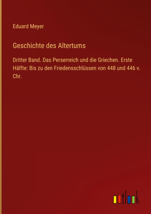 Knjiga Geschichte des Altertums Eduard Meyer