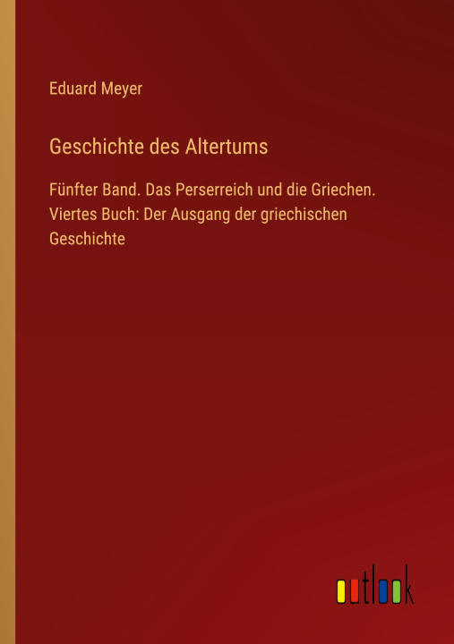 Knjiga Geschichte des Altertums Eduard Meyer