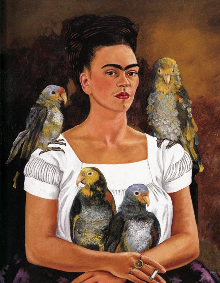 Kniha Frida Kahlo, Ich und meine Papageien 