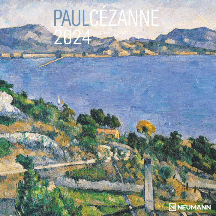 Календар/тефтер Paul Cézanne 2024 - Wand-Kalender - Broschüren-Kalender - 30x30 - 30x60 geöffnet - Kunst-Kalender 
