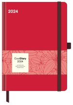 Calendar / Agendă Crimson 2024 - Diary - Buchkalender - Taschenkalender - 16x22 