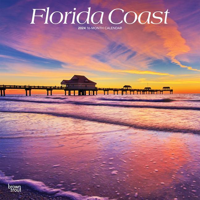 Naptár/Határidőnapló Florida Coast 2024 Square 