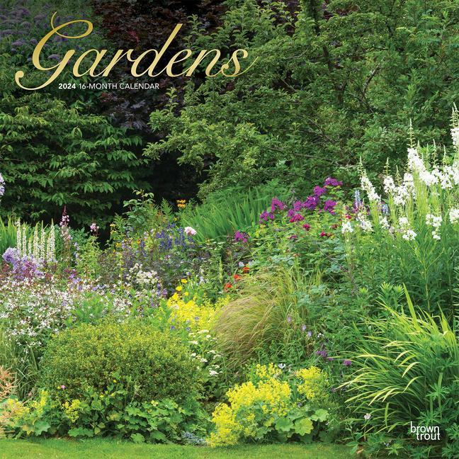Calendar/Diary Gardens 2024 Square Foil 