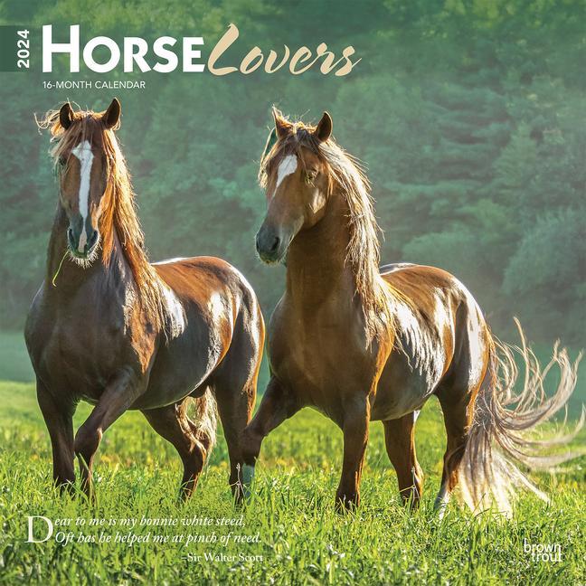 Calendar / Agendă Horse Lovers 2024 Square 
