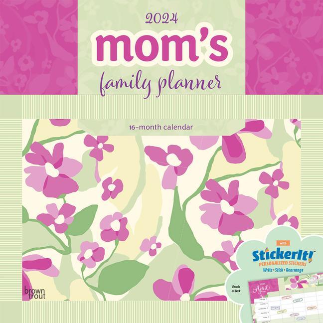 Calendar / Agendă Mom's Family Planner 2024 Square Stkr 