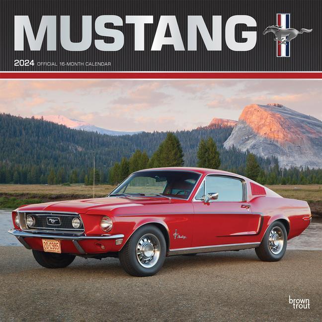 Naptár/Határidőnapló Mustang 2024 Square Foil 
