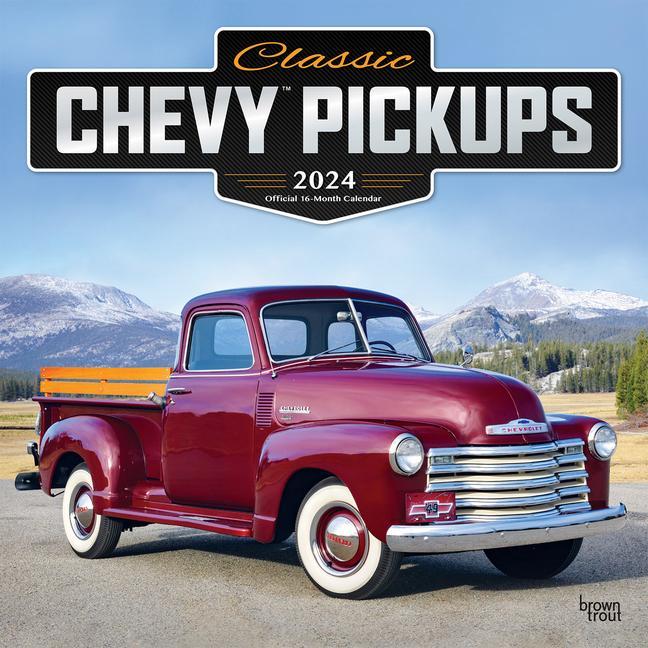 Календар/тефтер Classic Chevy Pickups 2024 Square Foil 