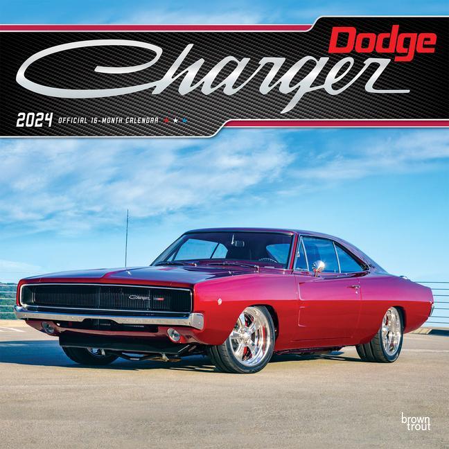 Naptár/Határidőnapló Dodge Charger 2024 Square Foil 
