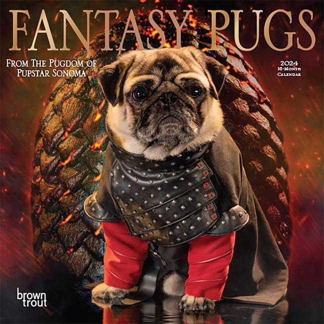 Kniha Fantasy Pugs 2024 Mini 7x7 
