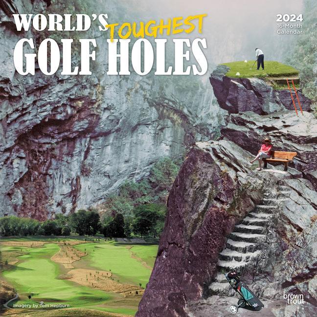 Kalendář/Diář World's Toughest Golf Holes 2024 Square 