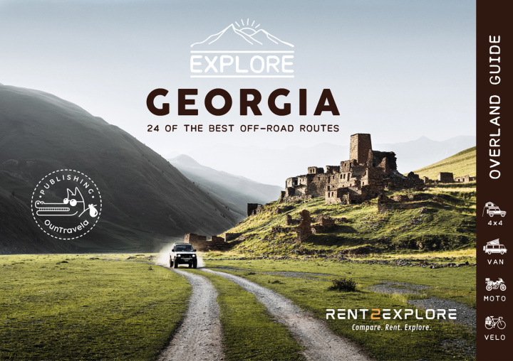 Carte Explore Georgia - 24 of the best off-road routes - 4x4, van, bike and cycle Casari