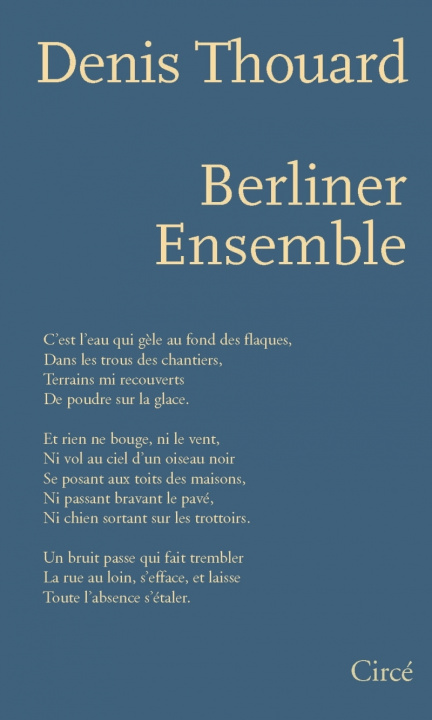 Knjiga Berliner Ensemble Denis THOUARD