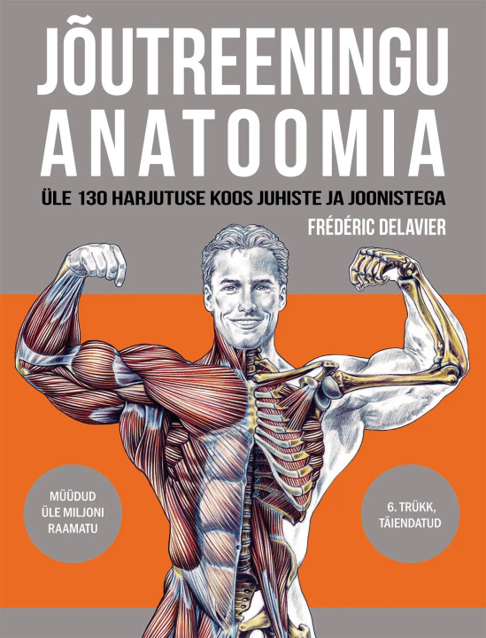 Kniha Jõutreeningu anatoomia Fréderic Delavier