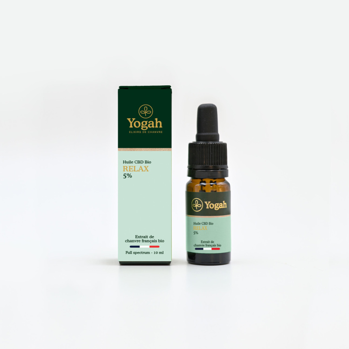 Carte Huile CBD bio relax 5 % 