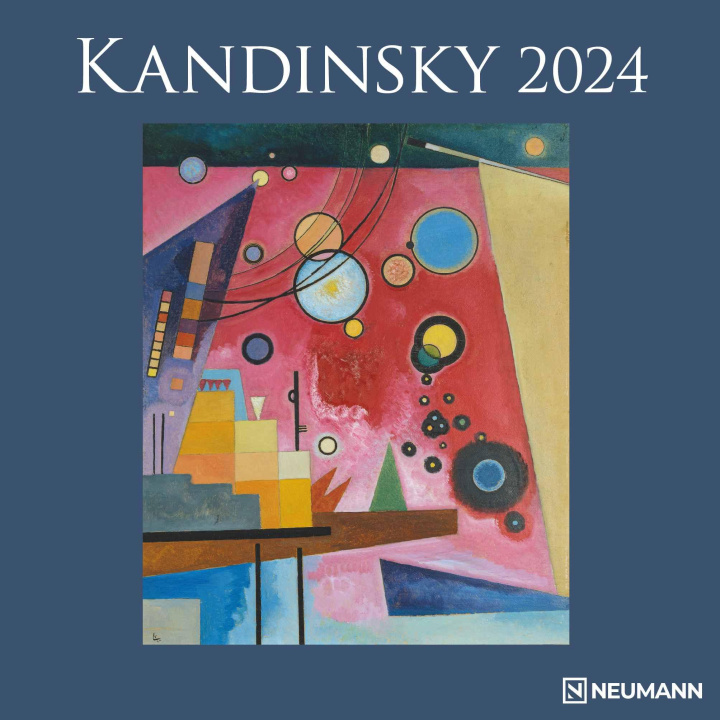 Kalendář/Diář Kandinsky 2024 - Wand-Kalender - Broschüren-Kalender - 30x30 - 30x60 geöffnet - Kunst-Kalender 
