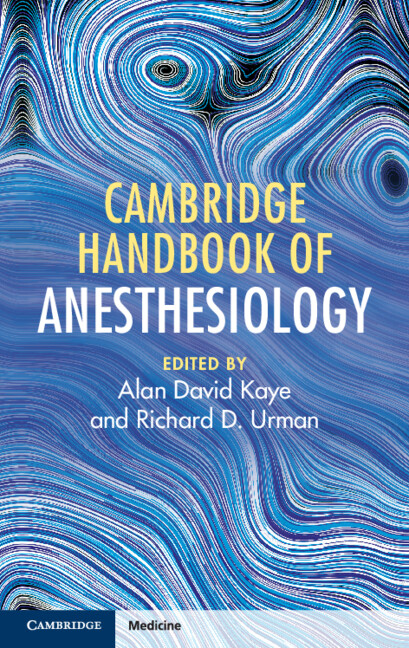 Książka Cambridge Handbook of Anesthesiology Alan David Kaye