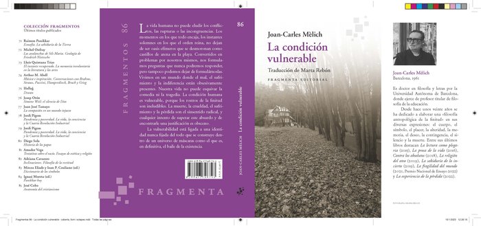 Knjiga LA CONDICION VULNERABLE MÔLICH
