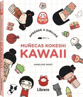 Kniha APRENDE A DIBUJAR MUÑECAS KOKESHI KAWAII 